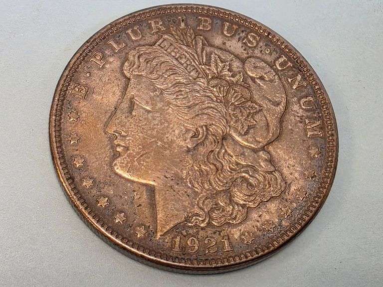 1921 Morgan Silver Dollar with Toning