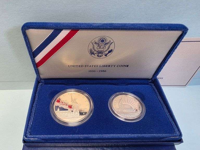 1986 US Liberty Silver Coin Set