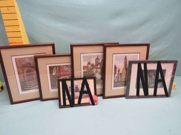 Framed Art Prints – Architectural & Street Scenes (4 pcs.)