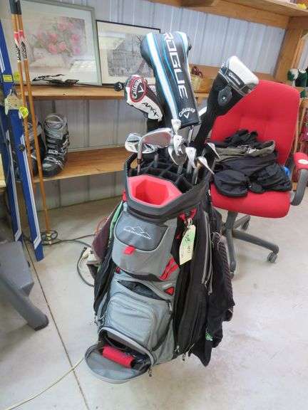 Sun Mountain Golf Bag & Accessories and 14 Clubs