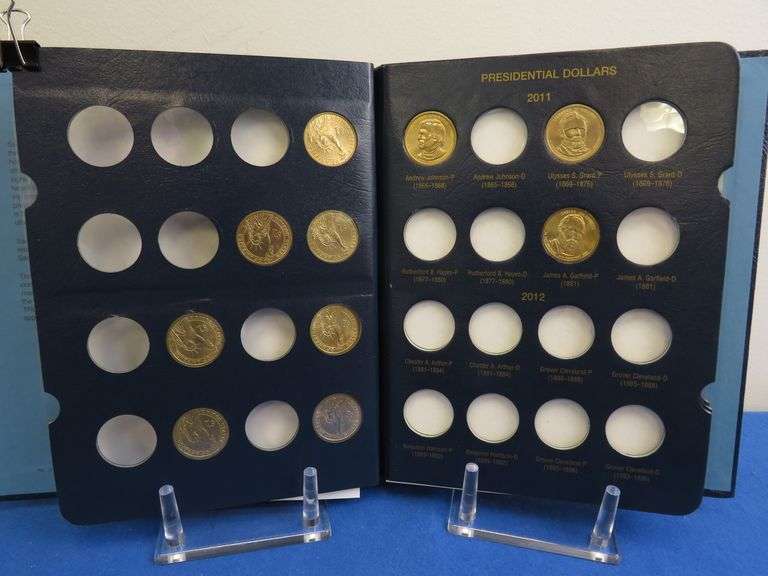 Presidential Dollars Book 2008-2015 w/some Coins