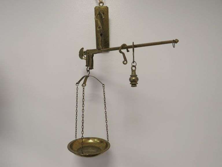 Antique Brass Hanging Scale