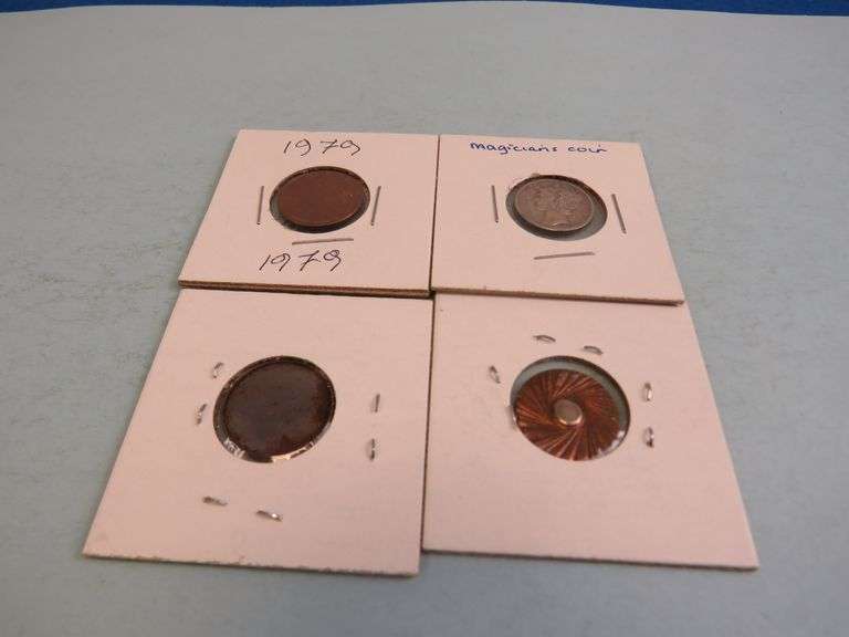 4 Novelty Coins