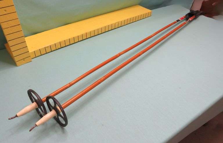 Vintage Bamboo Ski Poles