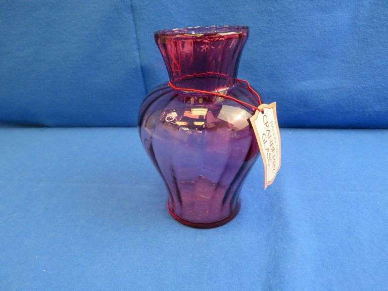 Vintage Cranberry Glass Vase