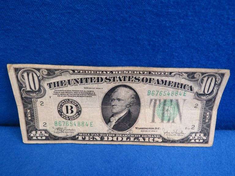 $10 Banknote Large Ten
