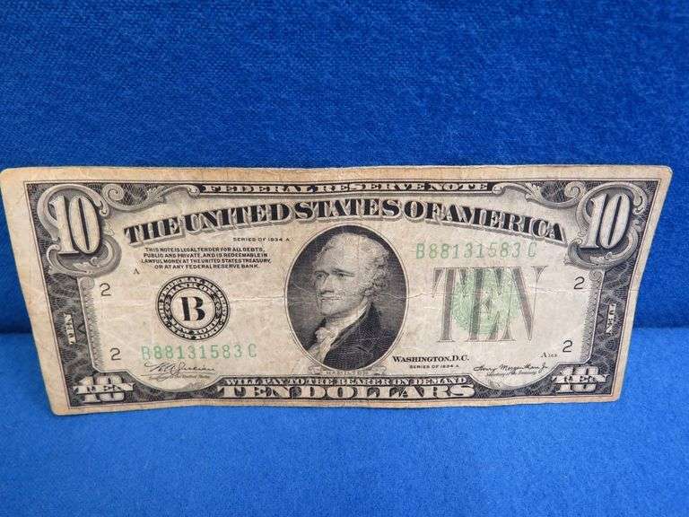 $10 Banknote Large Ten