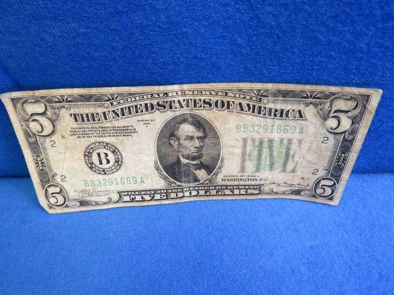 $5 Banknote Large Five