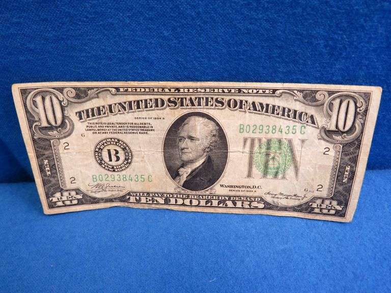 $10 Banknote Large Ten