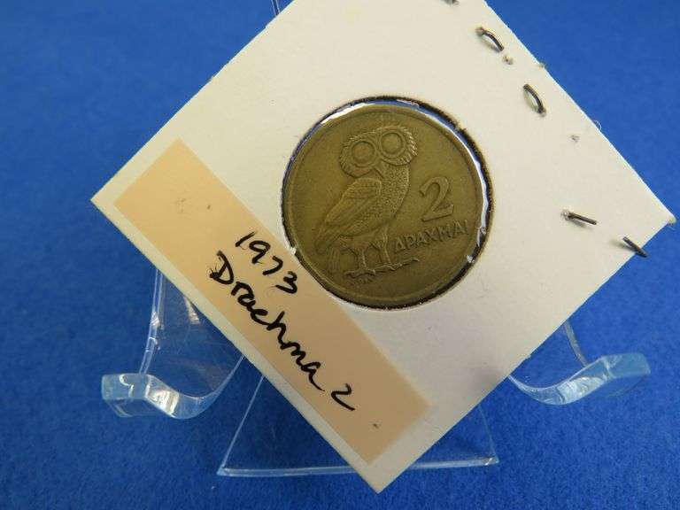 1973 Drachma 2 Owl