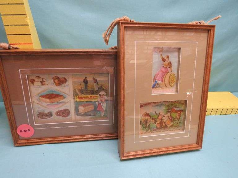 DUAL SIDED - Antique Flour Advertising Prints – Framed