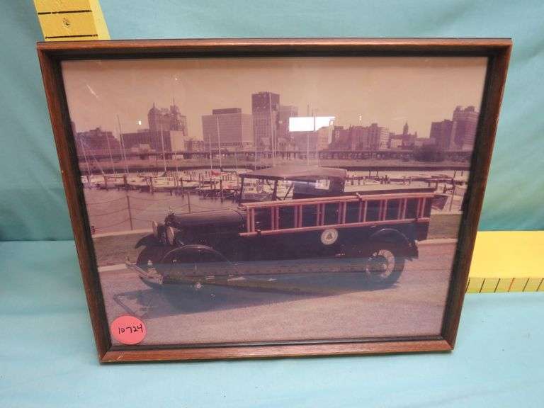 Framed Vintage Photograph – Bell Service/Utility Truck