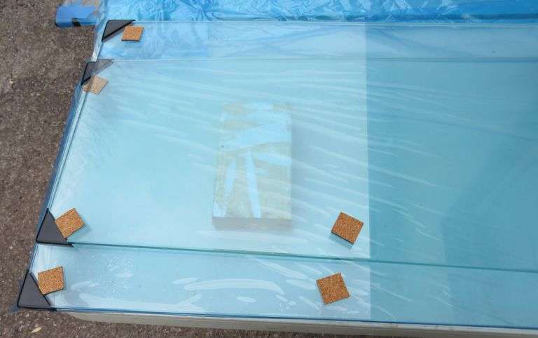 TRIO of Tempered Glass Shelves - 12.75" x 49.5" – NEW