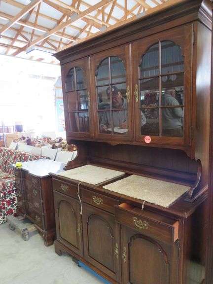 Ethan Allen Georgian Court Cherry Display Cabinet