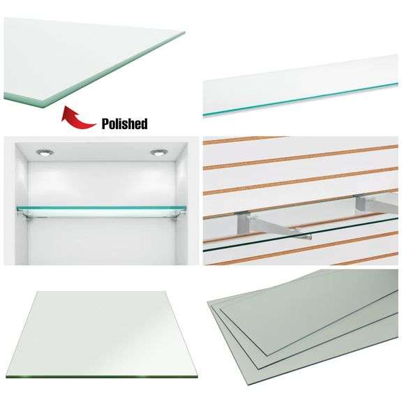 Heavy-Duty Tempered Glass Shelves – Retail, Commercial & Collector Use
