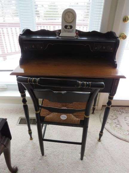 Ethan Allen Hand-Painted Desk & Chair Set