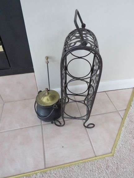 Countertop Wine Rack with Metal Ash Pot
