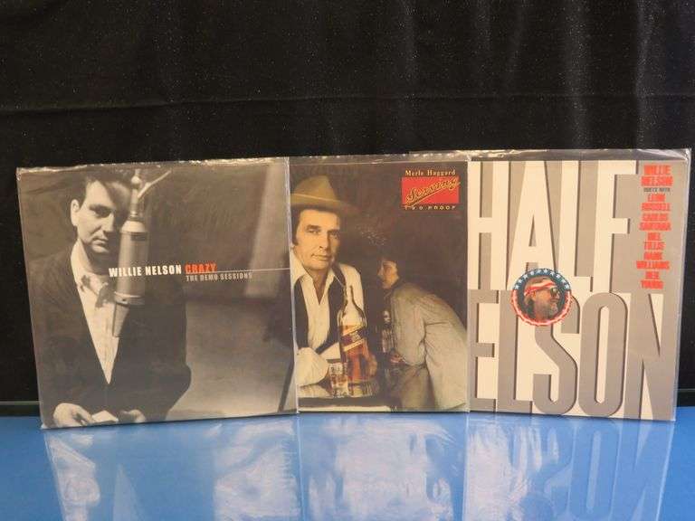 Willie Nelson Vinyl Lot – ‘Half Nelson’ Duets + ‘Crazy’ Demo Sessions – Merle Haggard