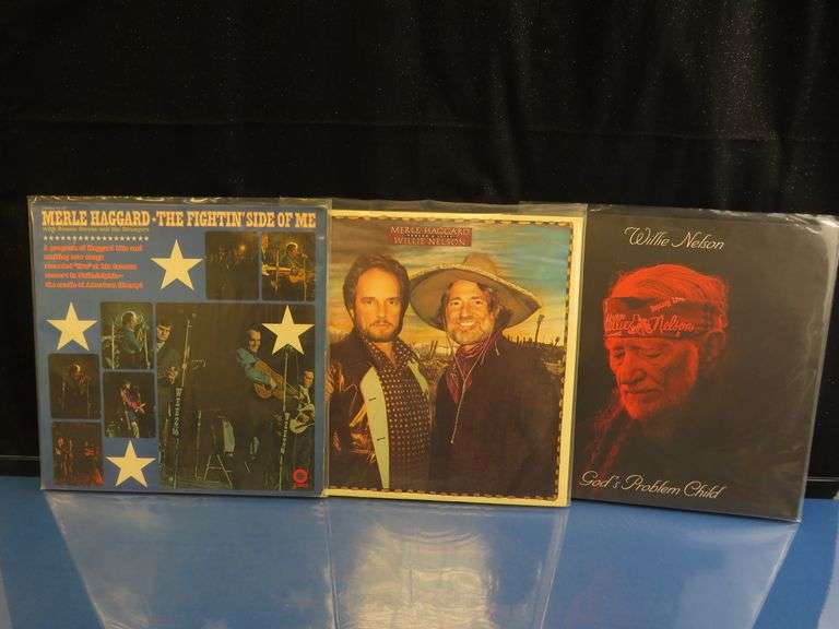 Merle Haggard & Willie Nelson Collection – ‘Pancho & Lefty’ + Live LP – NM