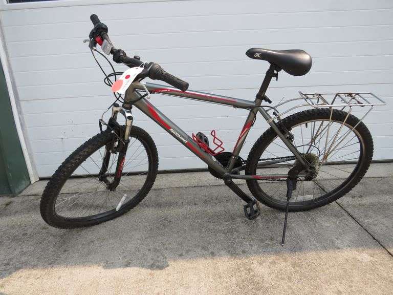 Nishiki Pueblo Hybrid Bicycle with Front Suspension & Rear Cargo Rack