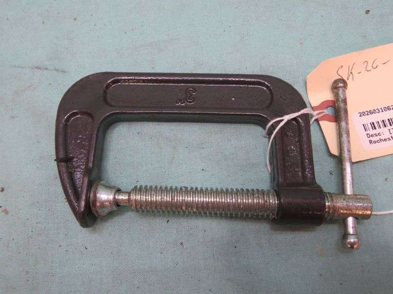 Cast Iron C-Clamp with Swivel Pressure Pad