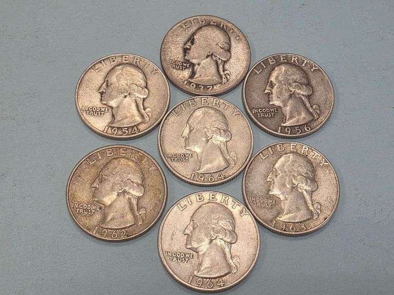 Washington Silver Quarters – 1936-1964 – 90% SILVER
