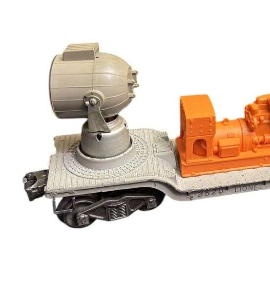 Lionel O Gauge 3520 Rotating Searchlight Car