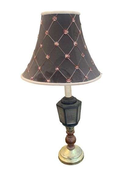 Floral Embroidered Lamp