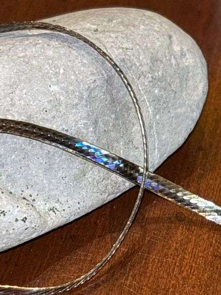 Sterling Silver Herringbone Necklace
