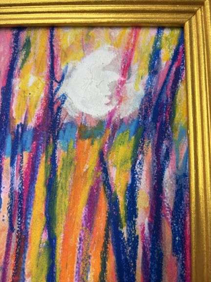 Claire McElveen Framed Oil and Pastel