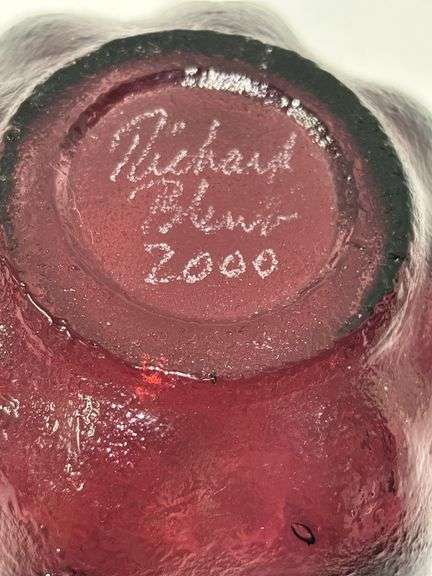 Signed Blenko Glass Bowl