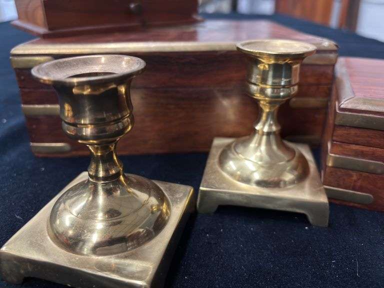 Candlestick Holders and Decorative Boxes