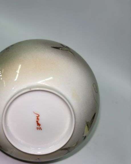Antique Japanese Porcelain Signed Cup and Saucer