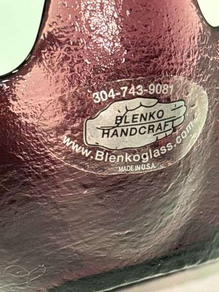 Signed Blenko Glass Bowl
