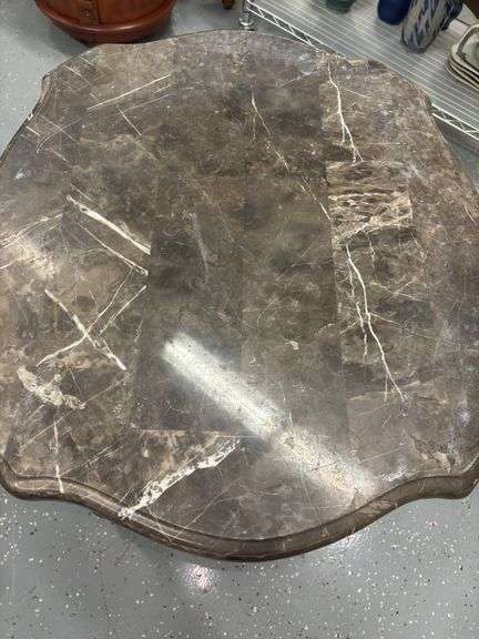 Stone Top Side Table