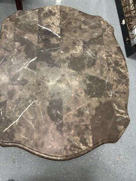 Stone Top Side Table
