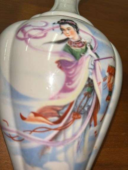 Vintage Dairen China Porcelain Wine Bottle