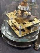 Antique Chinese Brass Glass Mechanical Clock