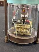 Antique Chinese Brass Glass Mechanical Clock