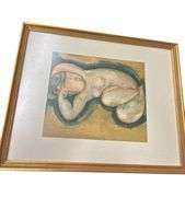 Caryatid Framed Art Print by Amedeo Modigliani