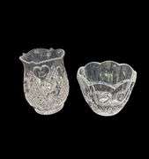 EAPG Victorian Celery Vase Heart & Thumbprint