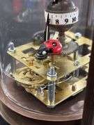 Antique Chinese Brass Glass Mechanical Clock