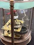 Antique Chinese Brass Glass Mechanical Clock