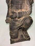 Vintage Chinese Xi'an  Dynasty Terracotta Kneeling Archer Warrior