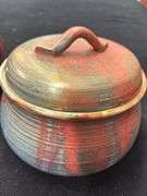 Pair of Pottery Canisters