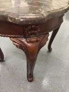 Stone Top Side Table
