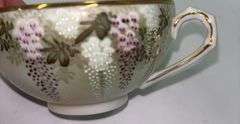 Antique Japanese Porcelain Signed Cup and Saucer