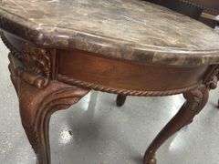 Stone Top Side Table