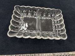 Variety of Crystal and Glass Serving Trays and Bowls
