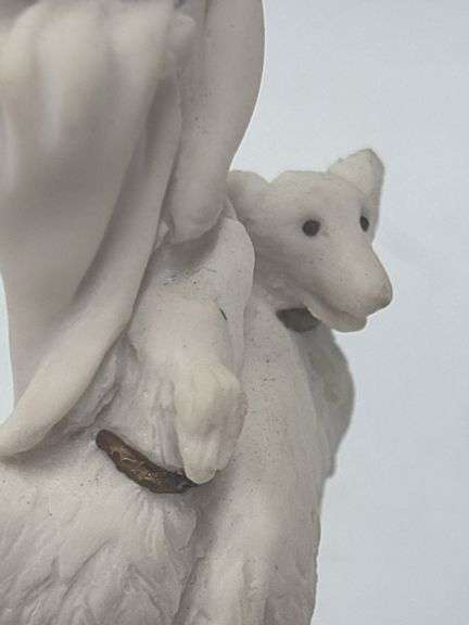 Vintage 1993 Giuseppe Armani Lady with Dogs Porcelain Figurine